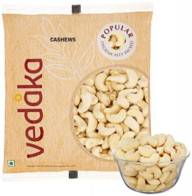 Amazon Brand - Vedaka Whole Cashews (Grade W320) | 500g | Gluten Free & Plant Based Protein | Premium Kaju Nuts