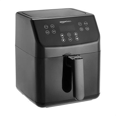 Amazon Basics 1700 W Digital Air Fryer with Touchscreen Panel | 5.5 Litre Non Stick Basket with Metallic Interior