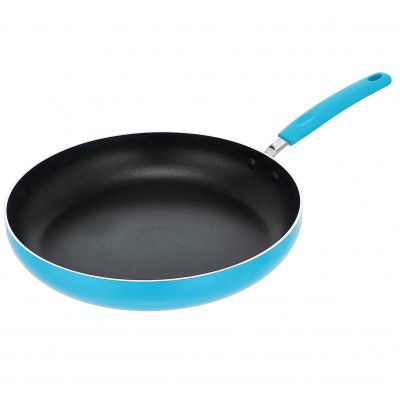 AmazonBasics Ceramic Non-Stick 32 cm Pan Turquoise