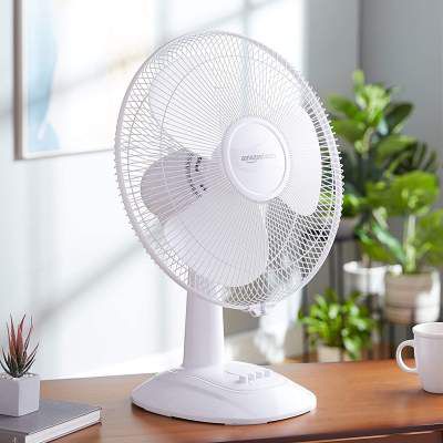 AmazonBasics - High Speed Table Fan for Cooling with Automatic Oscillation (400 MM)