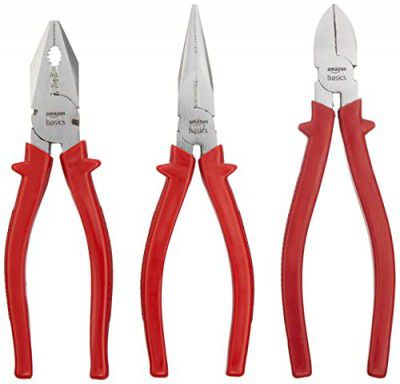 AmazonBasics - Pliers (Set of 3) (200 mm)