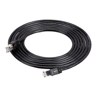 AmazonBasics RJ45 Cat 7 High-Speed Gigabit Ethernet Patch Internet Cable, 10Gbps, 600MHz - Black, 10-Foot