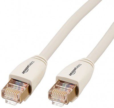 AmazonBasics RJ45 Cat7 Network Ethernet Patch/LAN Cable - 3 Feet,White