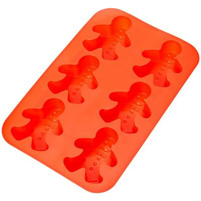 AmazonBasics Silicone Gingerbread Man Shape Mould