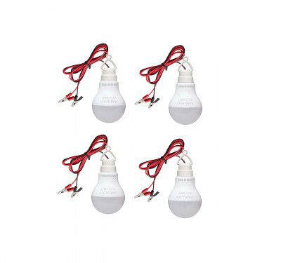 ambert 9watt 12volt led dc bulb with clip and wire pack of (4)