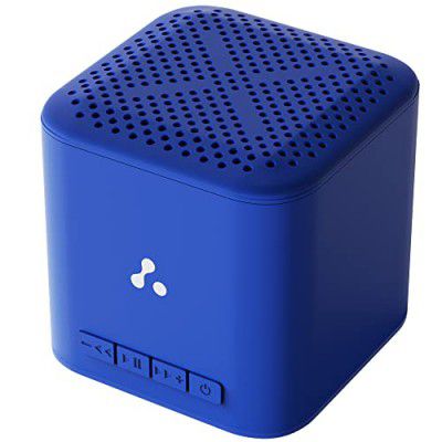 Ambrane 5W Wireless Bluetooth Mini Speaker with 12Hrs Playtime, Immersive Sound, 40mm Driver, Bluetooth V5.1 Strong Connectivity, Portable Design, Integrated Music & Call Control (Cube +, Blue)