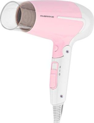 Ambrane AHD-21 Hair Dryer  (1600 W, White, Pink)