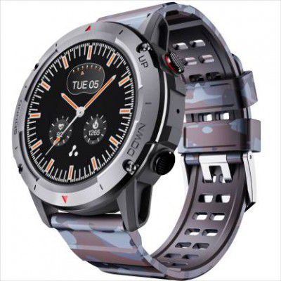 Ambrane Crest round display High Resolution with BT Calling Smartwatch