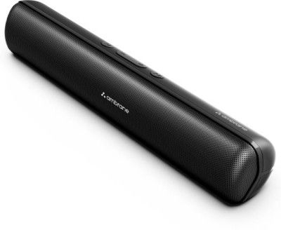 Ambrane Evoke Beam 16 16 W Bluetooth Soundbar (Black, Stereo Channel)