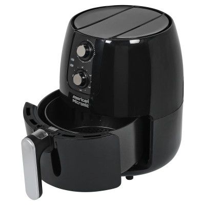 AMERICAN MICRONIC-Imported Air Fryer, 1500 Watts 5 Litre with 3.5 litre basket with Turbo Tunnel Fresh Air Technology - AMI-AF1-1500WDx-Mechanical