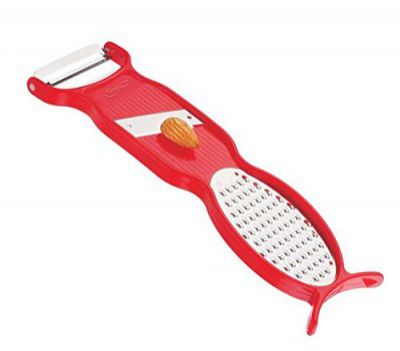 Amiraj Plastic 4 in 1 Peeler, Red