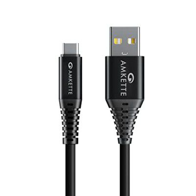 AMKETTE PowerPro Type C Fast Charging Cable - 1 Meter (Black)