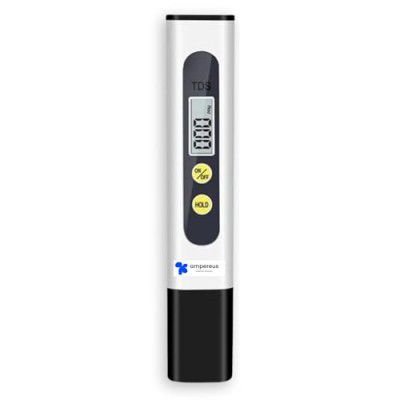 Ampereus Digital TDS Meter – High Accuracy Total Dissolved Solids Water Quality Tester, Ppm Tester For Water Testing - White