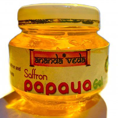 Anandaveda Ayurvedic Saffron Papaya Facial Gel, For Instigates Fair and Smoothness, 100gm