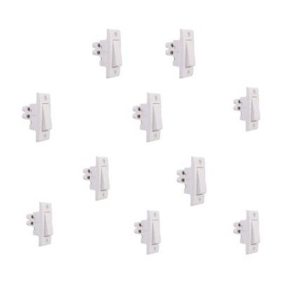 Anchor by Panasonic 65001 Penta Modular 1M 6 AX Polycarbonate One-Way Switch (White), (Pack of 10)