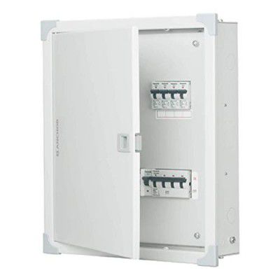 Anchor by Panasonic 98306 Uno Series 6 Way TPN Metal Double Door Distribution Board,Pack of 2