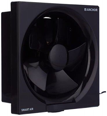 Anchor by Panasonic Smart Air 200 mm Exhaust Fan, 40W (Black) (Pack of 2)