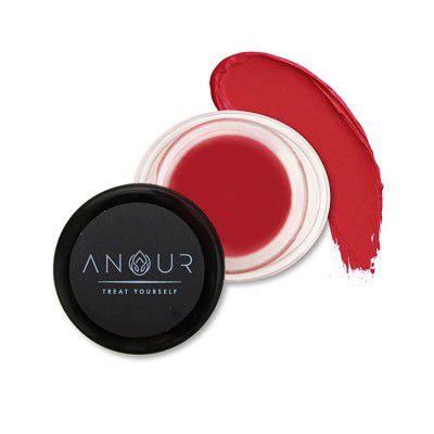 Anour- Treat YourSelf Cherry Bomb Glossy Lip Tint & Cheek Tint, Lip Gloss, Lip Color, Lightweight, Smooth, Moisturizing, Tined Finish, 15g