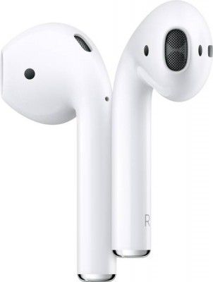 Apple AirPods (2nd gen) with Charging Case Bluetooth Headset with Mic (White, True Wireless)