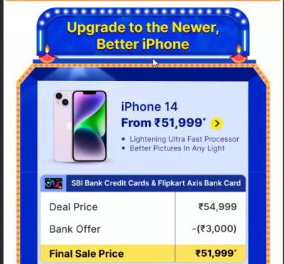 Apple iPhone 14 from ₹51999 