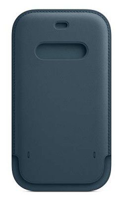 Apple Leather Sleeve Basic Case with MagSafe for iPhone 12, 12 Pro (Baltic Blue)