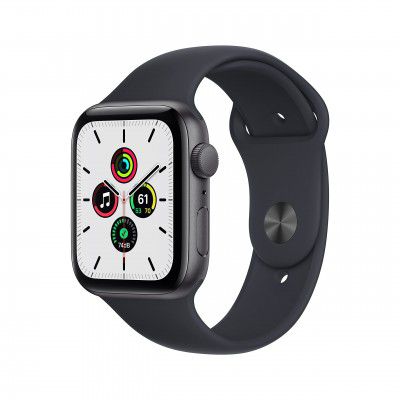 Apple Watch SE (GPS, 44mm) - Space Grey Aluminium Case with Midnight Sport Band - Regular