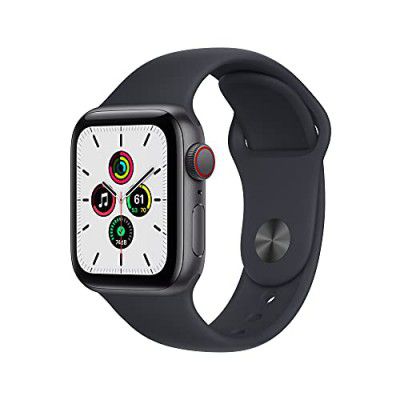 Apple Watch SE (GPS + Cellular, 40mm) - Space Grey Aluminium Case with Midnight Sport Band - Regular