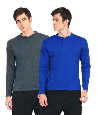 Appulse Mens Long Sleeve Mandarin Collar (Pack of 2)