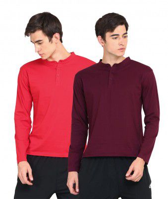 Appulse Mens Long Sleeve Mandarin Collar (Pack of 2)