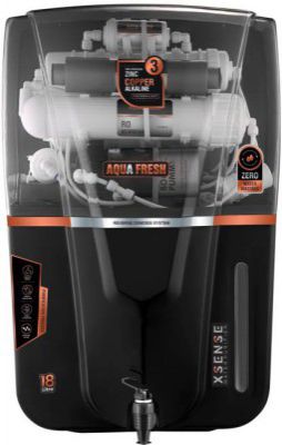 Aqua Fresh Smoke Audi 18 ltr drink pure India 1st BIS CM/L8100159306 18 L RO + UV + UF + TDS + ALK + Copper Water Purifier  (Smoke, Black)