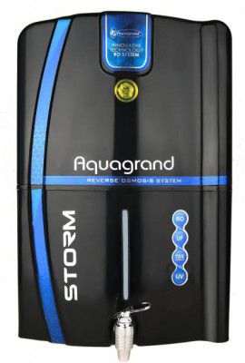 Aquagrand Black Audi purify Mineral+ro+uv+uf+tds 15 L 12 L RO + UV + UF + TDS Water Purifier  (Black)