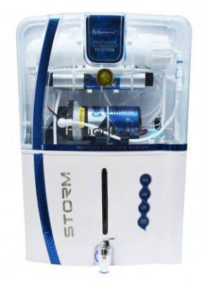 Aquagrand Storm White Model RO + UV + UF + TDS 12 L RO + UV + UF + TDS Water Purifier 