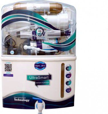 Aquaultra C20 14 L RO + UF + UV + UV_LED + TDS Control Water Purifier 