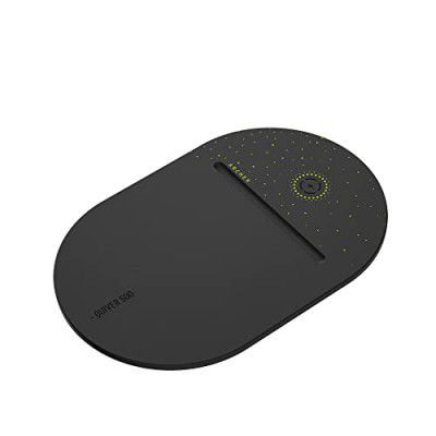 Archer Tech Lab Quiver 500 Gaming Mousepad, 15W Wireless Charging, All QI Device Compatible, Surge Protection, High Speed+ Low Friction PU Foam Surface, Plug & Play, Compact, Portable