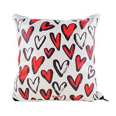 Archies Valentine Polyester Blend Love Cushion (Standard)