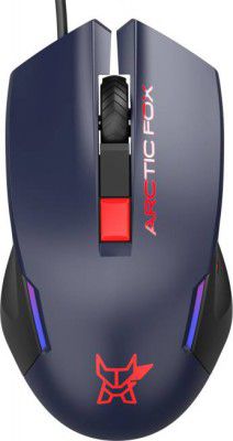 Arctic Fox Breathing Lights and DPI Upto 3600 Wired Optical Gaming Mouse  (USB 3.0, Deep Navy Blue)