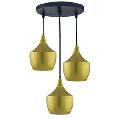 Areezo Blue Iron 3 Light Cluster Hanging Lamp Lights for Living Room, Hanging Lamps for Bedroom (Cluster Ceiling Light)