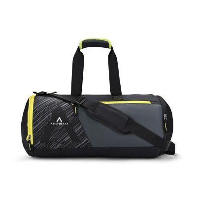 Aristocrat Beast 48cm Gym Duffle Bag Men and Women Multiple Pockets and Separate Shoe Compartment (Black)