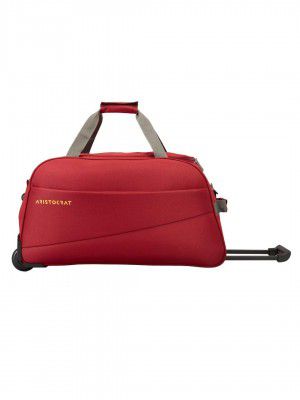 Aristocrat Polyester 52 cms Red Travel Duffle