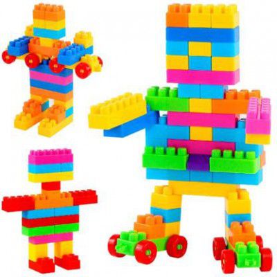 ARIZON 100+ Pcs Building Blocks Toy Set Creative Learning Educational Block Toys  (Multicolor)