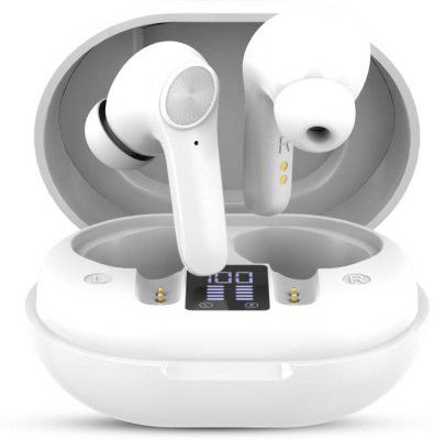 Aroma NB132 Construct 48 Hours PlayTime Earbuds With 45 Ms Low Latency Bluetooth Gaming Headset  (White, True Wireless)