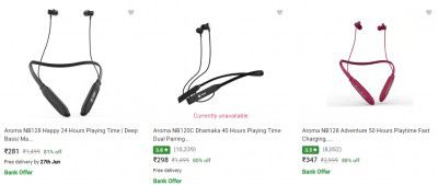 Aroma neckband Earphones Starting At Rs 279