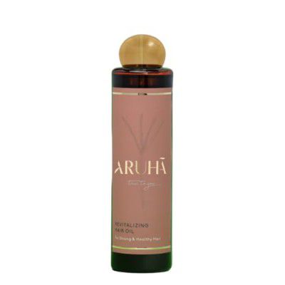 Aruha Revitalizing Hair Oil | Amla, Bhringraj, Hibiscus For Silky and Strong Hair | Moisturizes scalp | Sesame oil | Promotes growth and Prevents Hair Fall | For Women & Men | 200ml