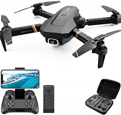 Ascetic Foldable GPS FPV Drone with 1080P HD 4k Camera Live Video Beginners, RC Quadcopter GPS Return Home, Follow, Gesture Control, Auto Hover & 5G Wifi Transmission Black