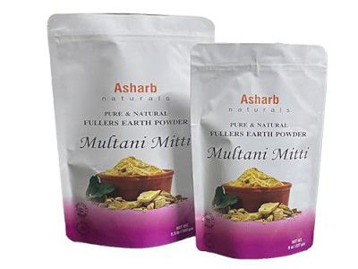 Asharb Naturals Fullers Earth Powder 500g For Face Pack, Hair Pack | Multani Mud Mitti | Indian Healing Clay | Bentonite Clay | 100% Pure No Added Fragrance