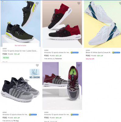 Asian Men’s Sports Shoes Starts @234