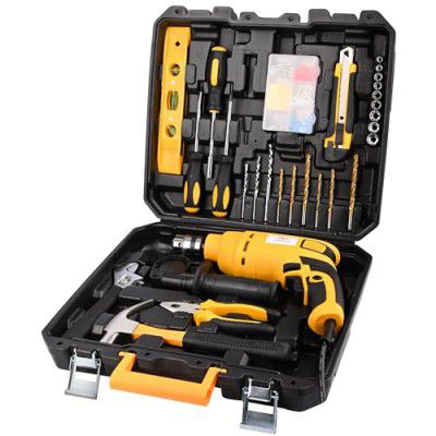 Asian Paints Corded Electric Professional Impact Drill Tool kit, 550 Watts (160 Pcs)