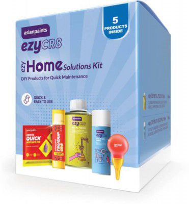 Asian Paints ezyCR8 ezyHome Solutions Kit (Trugrip White Glue, Glue Stick, Loctite Quick Instant Fix, Metal Polish, Multi-Use Spray)  (100 g)