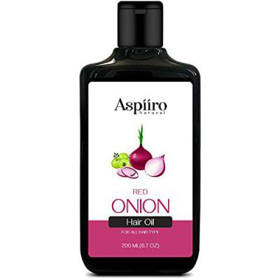 Aspiiro Natural Organic Red Onion Hair Oil With 14 Essential Oil For Complete Hair Treatment & Hair Fall Control Oil (200 ml)