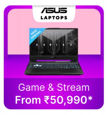 Asus Gaming Laptop starts @ Rs. 50990 on Flipkart Big Billion Days Sale